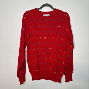 Vintage Lake Harmony Rowing Club Knit Crewneck Sweater Size Medium USA Made